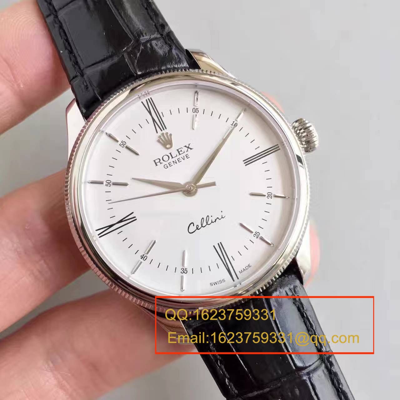 【MK一比一高精仿】 Rolex 切利尼系列50509白盘男士机械手表 / R076