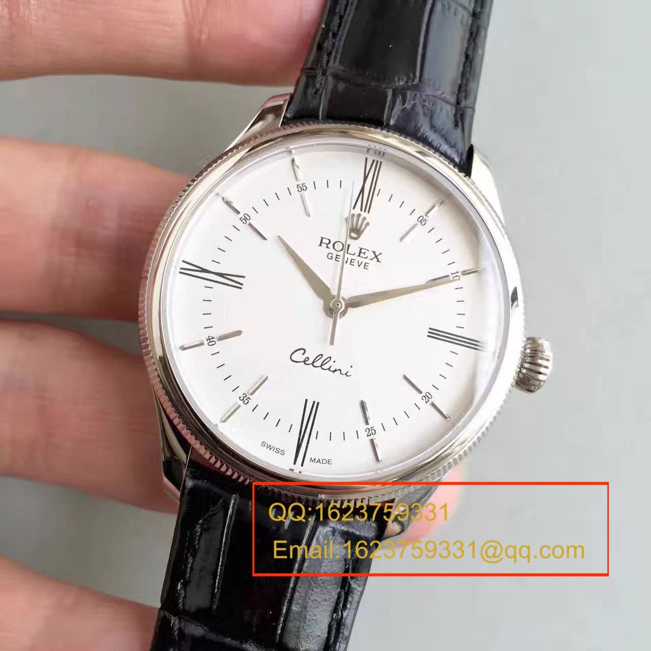 【MK一比一高精仿】 Rolex 切利尼系列50509白盘男士机械手表 / R076