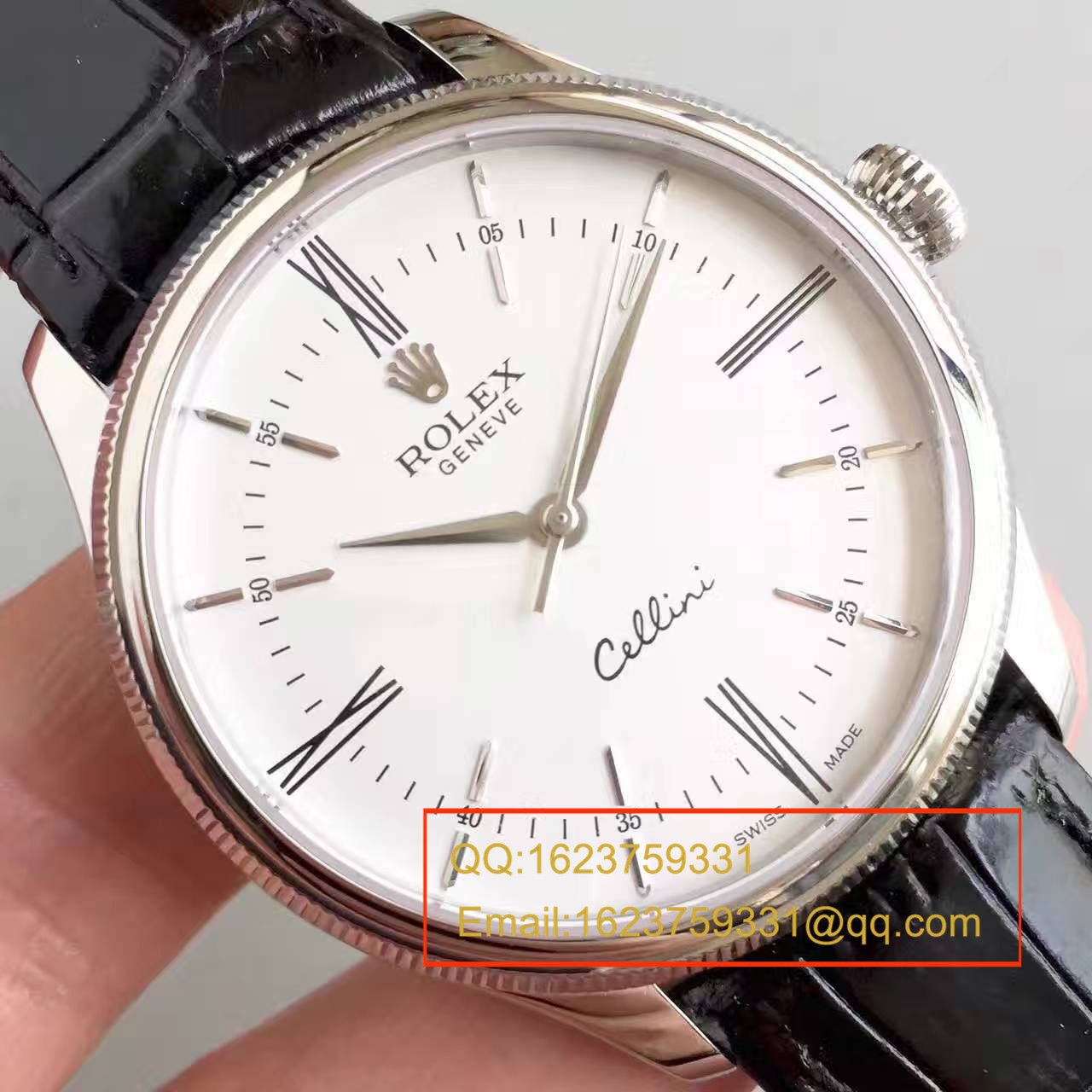 【MK一比一高精仿】 Rolex 切利尼系列50509白盘男士机械手表 / R076