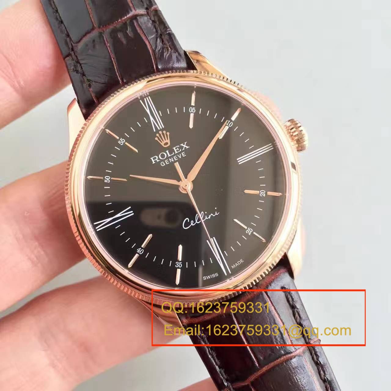 【MK Factory 一比一超A高精仿手表】 Rolex 切利尼系列50505黑盘 wrist watch  / R0780