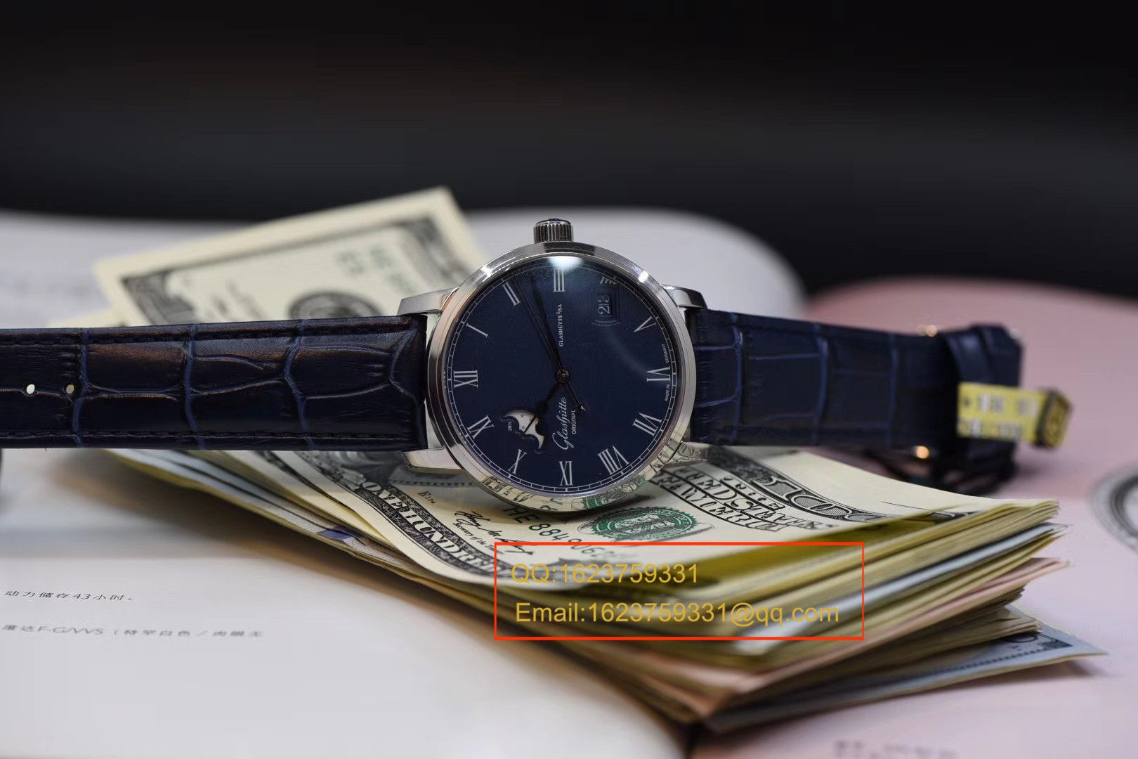 【GF一比一 top 复刻高仿手表】glashuette original原创精髓议员大日历月相系列100-04-05-12-30 wrist watch  / GLAB016