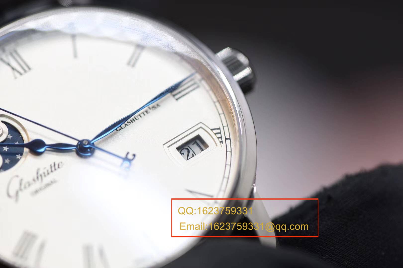 【GF1:1超A高仿手表】glashuette original原创精髓议员大日历月相系列100-04-05-12-30 wrist watch  / GLAB015 