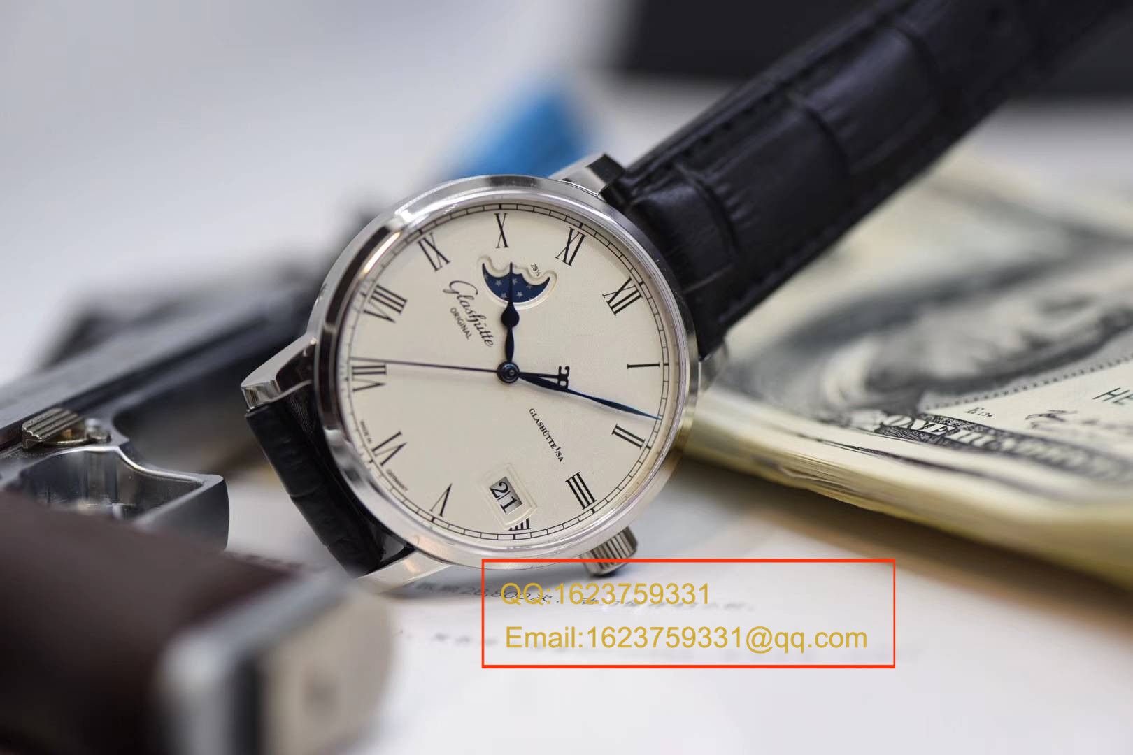 【GF1:1超A高仿手表】glashuette original原创精髓议员大日历月相系列100-04-05-12-30 wrist watch  / GLAB015 