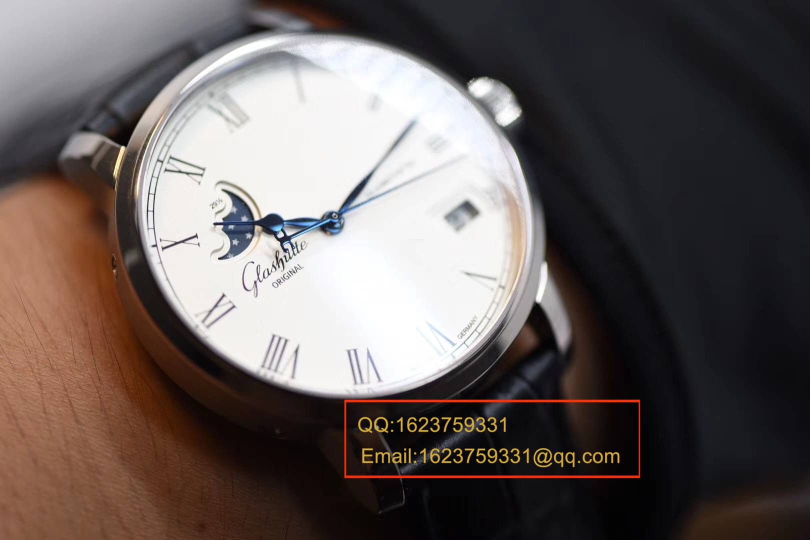【GF1:1超A高仿手表】glashuette original原创精髓议员大日历月相系列100-04-05-12-30 wrist watch  / GLAB015 