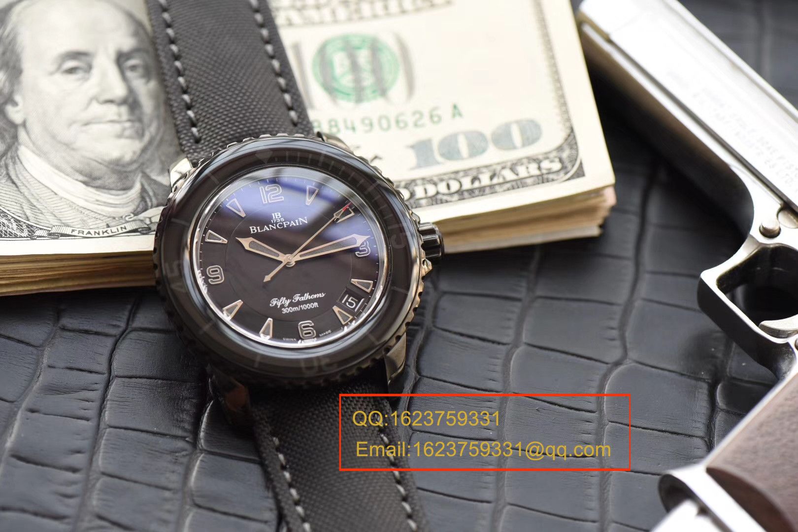 【 Video analysis ZF一比一超A高仿手表】Blancpain  Fifty Fathoms 系列“黑武士”噚终极版5015-11C30-52A wrist watch  / BP032