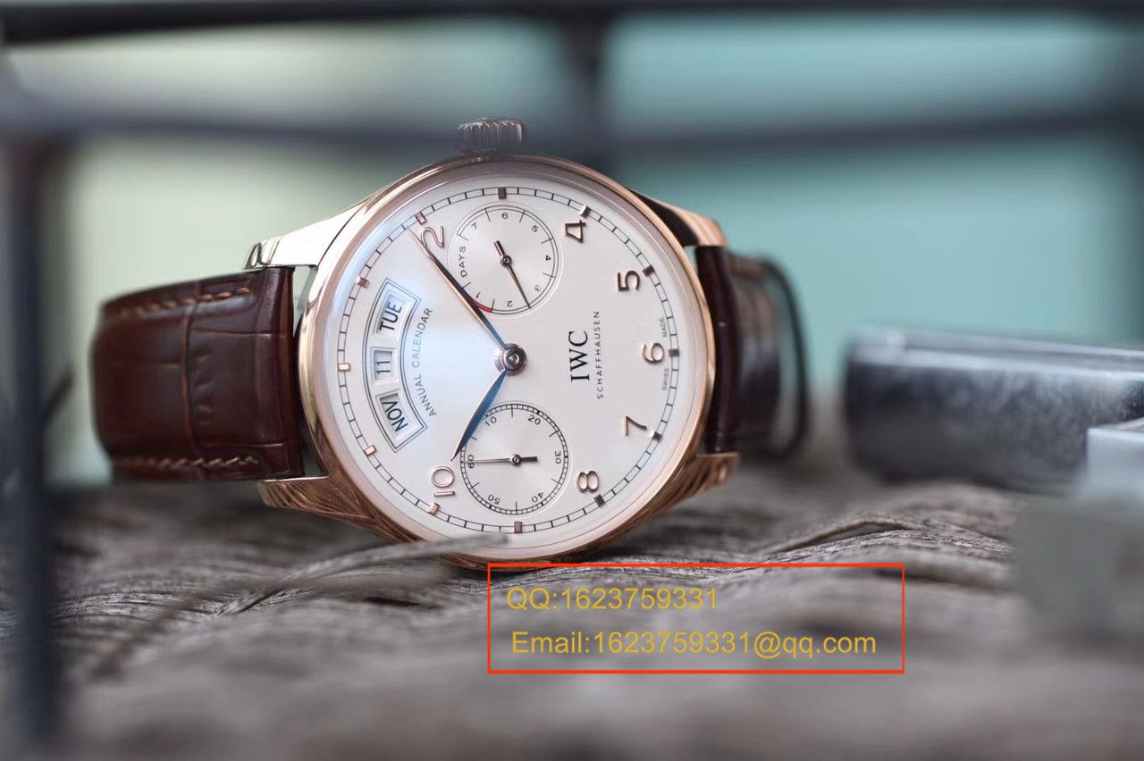 【YL Factory 一比一超A高仿手表】 IWC 葡萄牙年历 wrist watch 系列IW503504 IWC 年历玫瑰金 wrist watch  / WG304