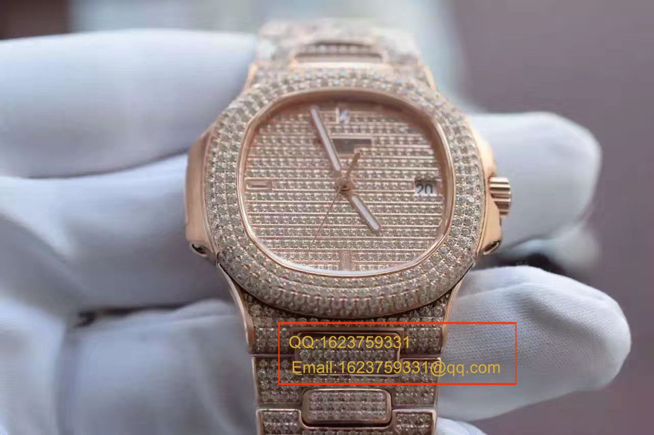 【DM Factory 一比一超A高仿手表】 PATEK PHILIPPE  Nautilus 满天星土豪款 wrist watch  / BD181