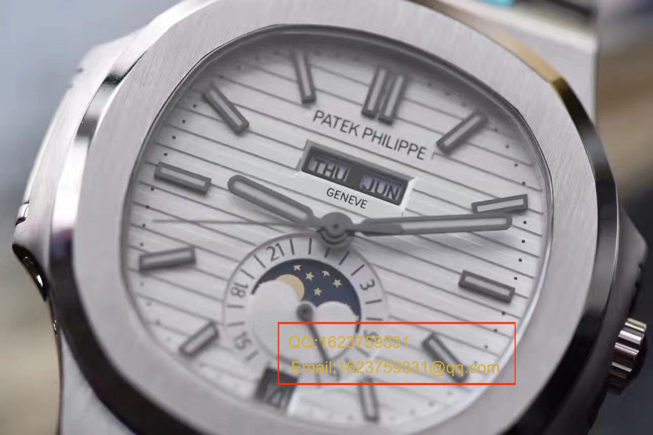 【KM1:1超A高仿复刻手表】 PATEK PHILIPPE 运动系列 Nautilus 月相5726/1A-010 wrist watch  / BD198
