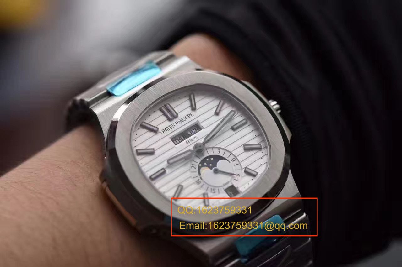 【KM1:1超A高仿复刻手表】 PATEK PHILIPPE 运动系列 Nautilus 月相5726/1A-010 wrist watch  / BD198