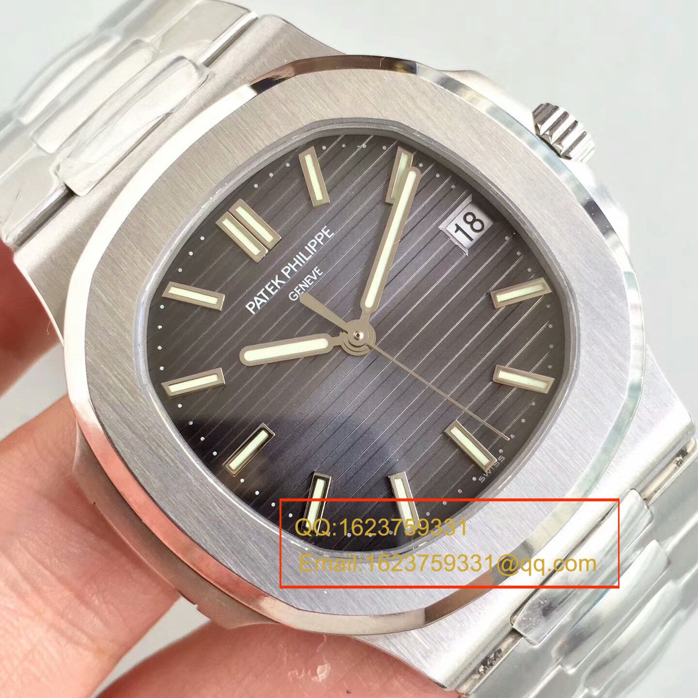 【PF一比一超A高仿手表】 PATEK PHILIPPE 运动系列5711G 白金 wrist watch 钢带款( Nautilus ) / BDBC201