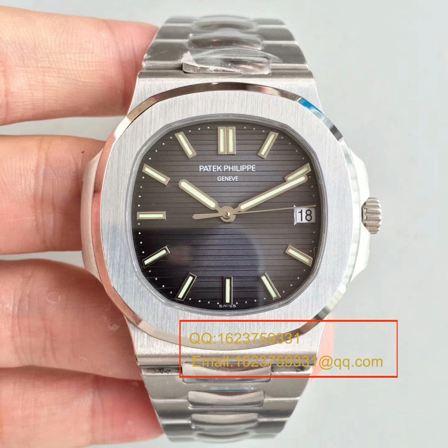 【PF一比一超A高仿手表】 PATEK PHILIPPE 运动系列5711G 白金 wrist watch 钢带款( Nautilus ) / BDBC201