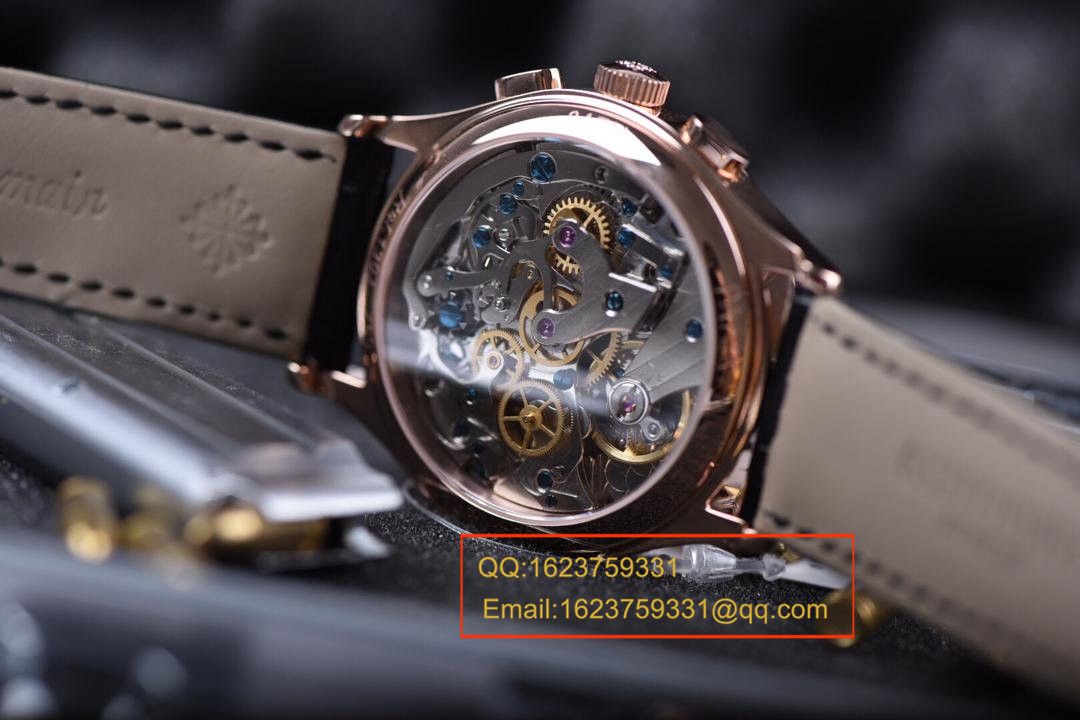 【独家视频测评1:1超A高仿手表】 PATEK PHILIPPE 复杂功能计时系列5170R-001 wrist watch  / BDAF164