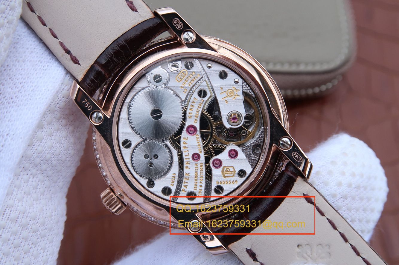 【KG一比一超A高仿手表】 PATEK PHILIPPE 复杂功能计时系列4968R-001 玫瑰金女士 wrist watch  / BD211A
