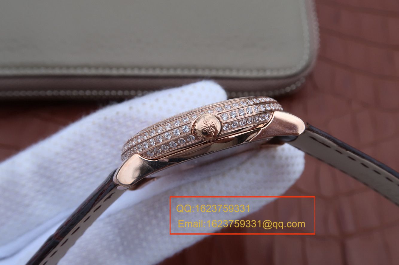 【KG一比一超A高仿手表】 PATEK PHILIPPE 复杂功能计时系列4968R-001 玫瑰金女士 wrist watch  / BD211A