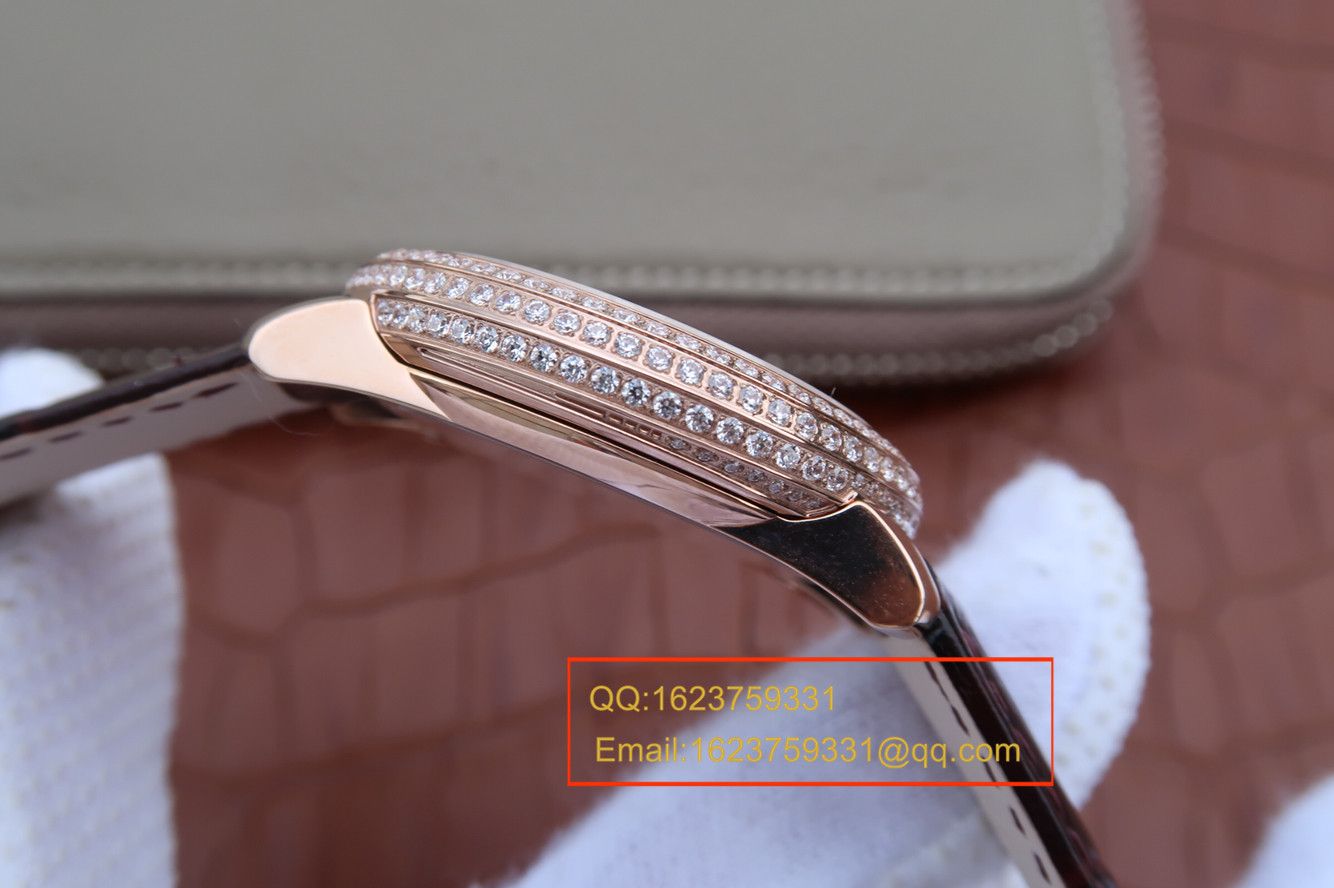 【KG一比一超A高仿手表】 PATEK PHILIPPE 复杂功能计时系列4968R-001 玫瑰金女士 wrist watch  / BD211A