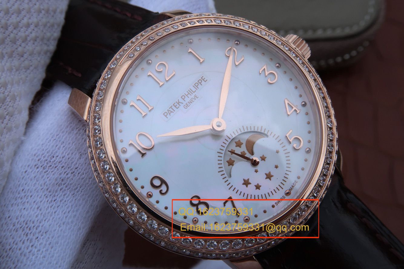 【KG一比一超A高仿手表】 PATEK PHILIPPE 复杂功能计时系列4968R-001 玫瑰金女士 wrist watch  / BD211A