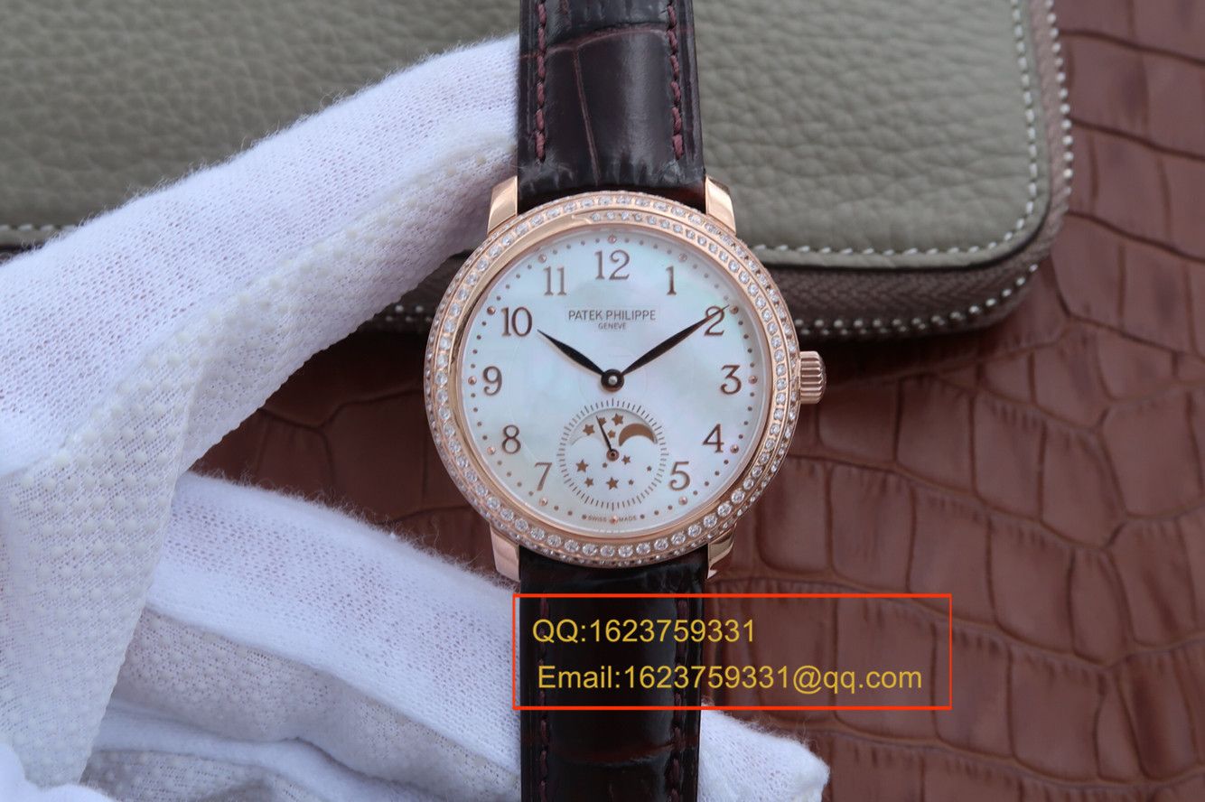 【KG一比一超A高仿手表】 PATEK PHILIPPE 复杂功能计时系列4968R-001 玫瑰金女士 wrist watch  / BD211A