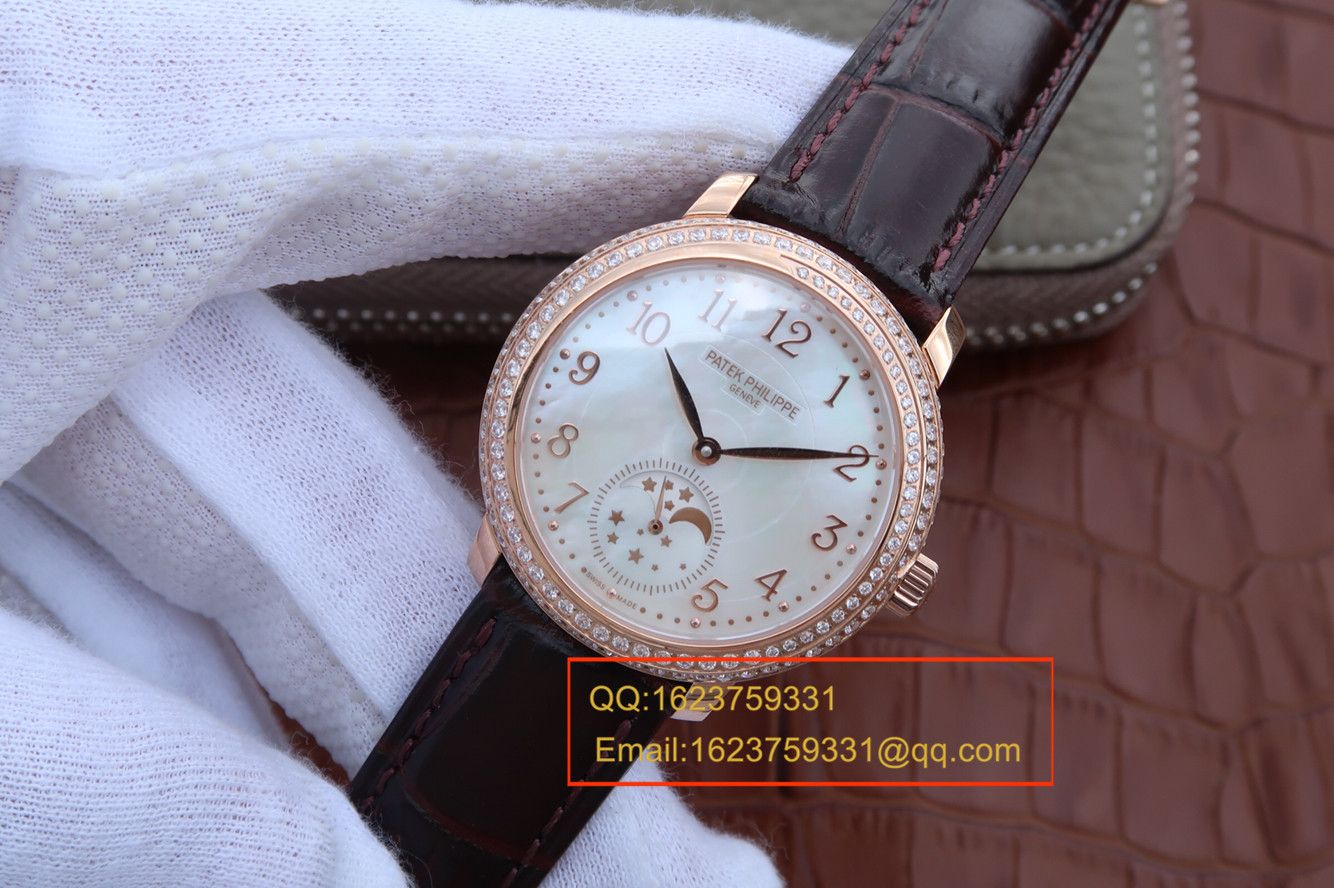 【KG一比一超A高仿手表】 PATEK PHILIPPE 复杂功能计时系列4968R-001 玫瑰金女士 wrist watch  / BD211A