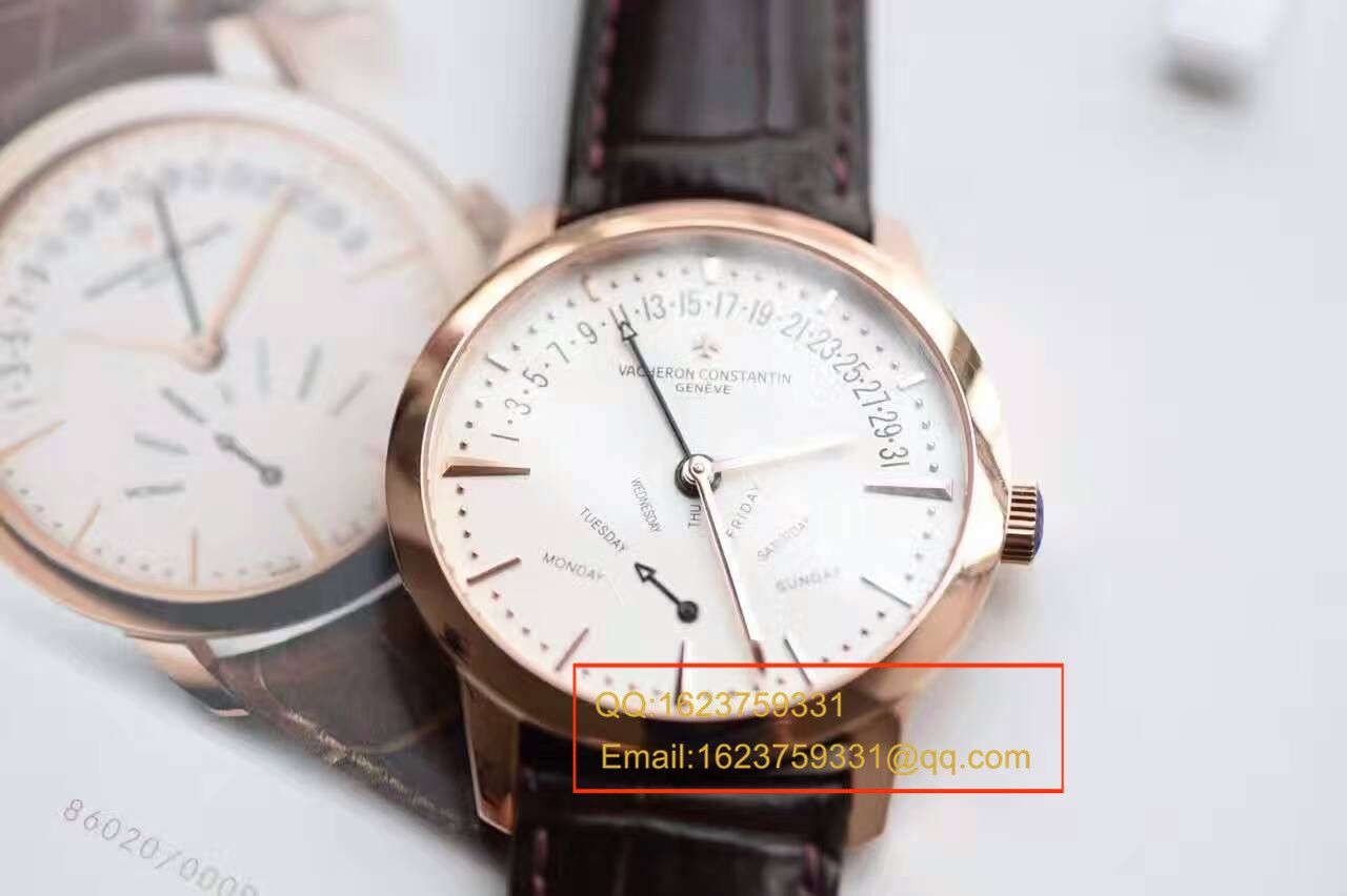 【独家视频测评一比一超A高精仿手表】Vacheron Constantin  传承PATRIMONY双飞返 86020/000R-9239 wrist watch  / JSB0152