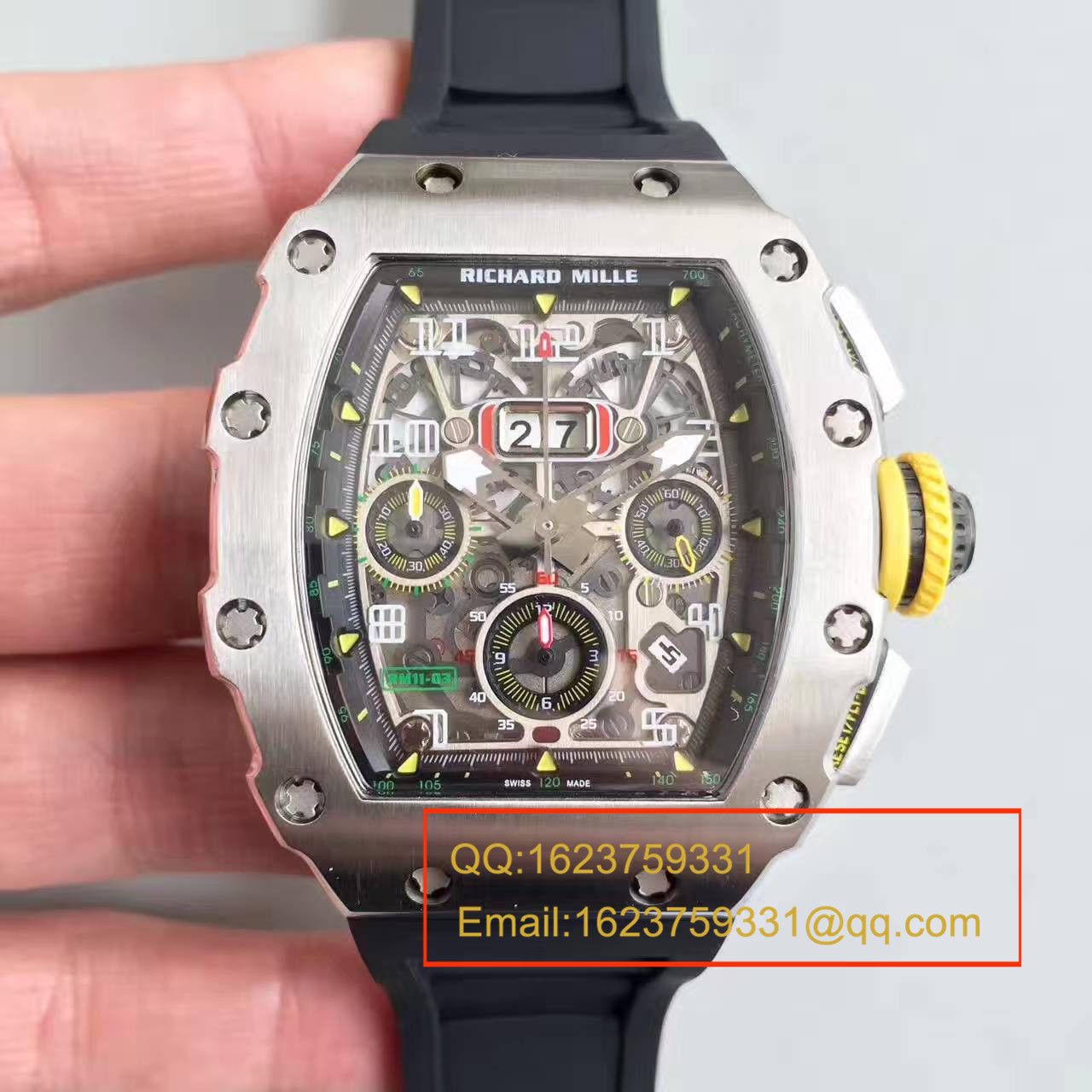 【RM Factory 一比一超A高仿手表】RICHARD MILLE 男士系列 RM 11-03 V2升级版 wrist watch  / RM011C