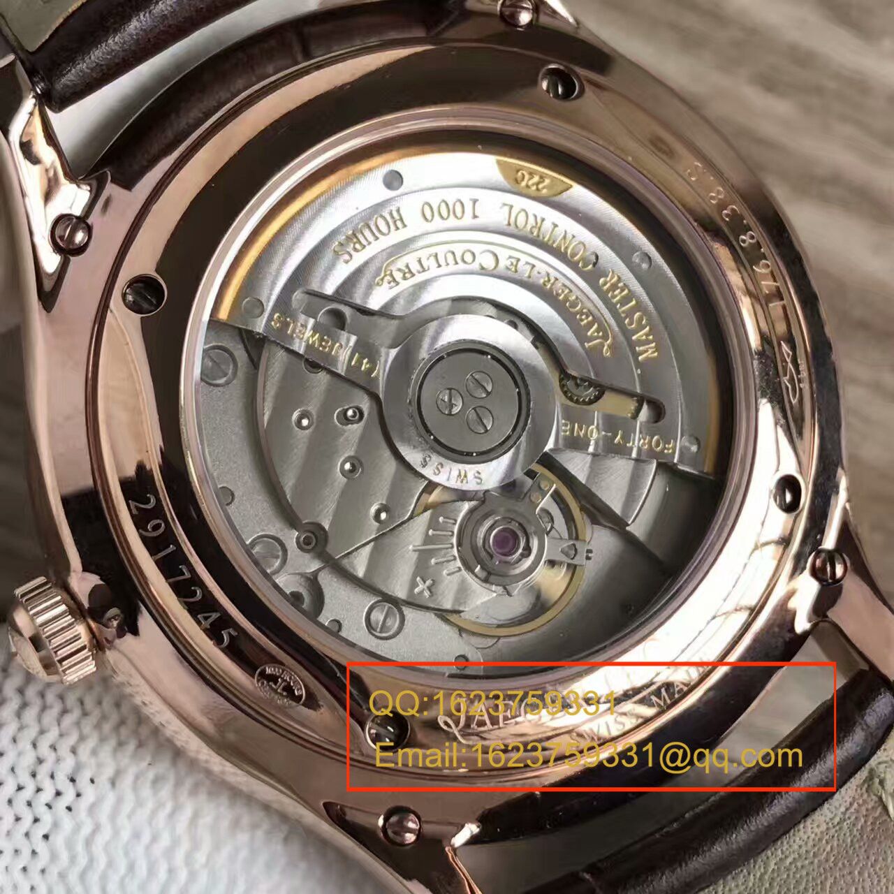 【台湾 Factory 1:1高仿手表】 Jaeger-LeCoultre 超薄大师系列Q1282510 wrist watch  / JJ090