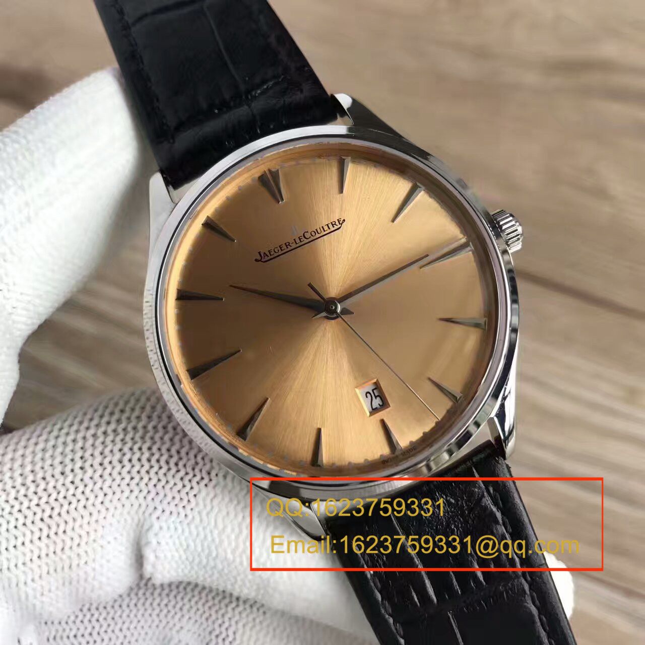 【台湾 Factory 1:1复刻手表】 Jaeger-LeCoultre 超薄日历大师系列Q1288430 wrist watch  / JJ093