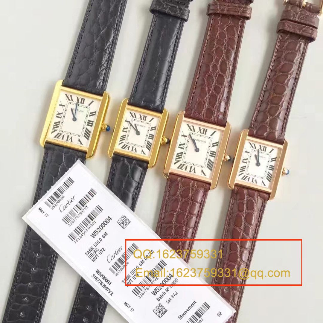 【视频解析】K11出品 Cartier  坦克 top 女表（金色_玫瑰金版本）W5200025/W5200024 wrist watch  / KAD008B