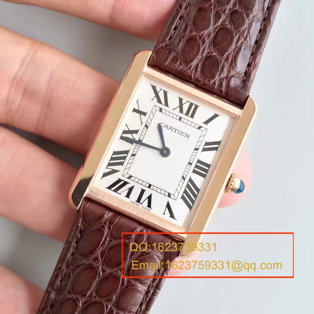 【视频解析】K11出品 Cartier  坦克 top 女表（金色_玫瑰金版本）W5200025/W5200024 wrist watch  / KAD008B