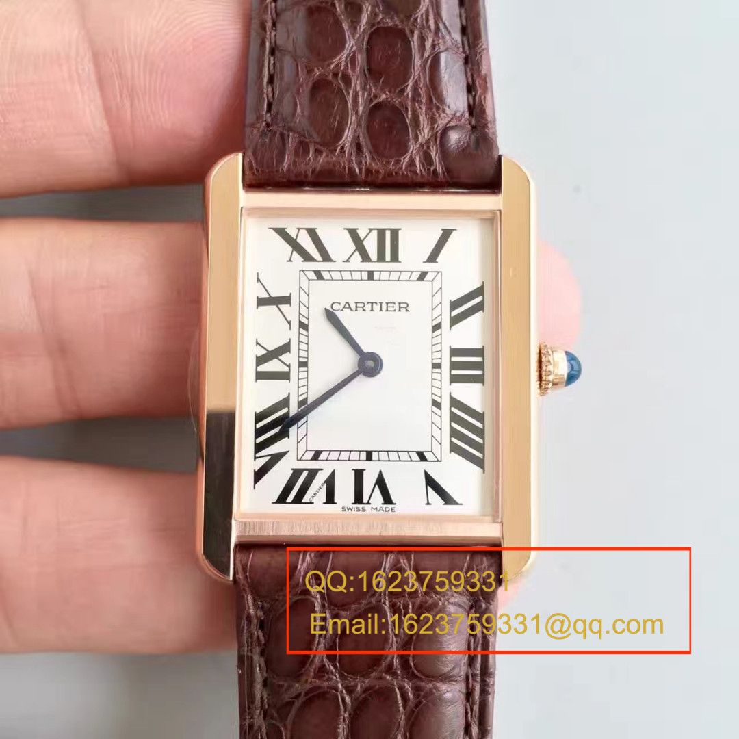 【视频解析】K11出品 Cartier  坦克 top 女表（金色_玫瑰金版本）W5200025/W5200024 wrist watch  / KAD008B