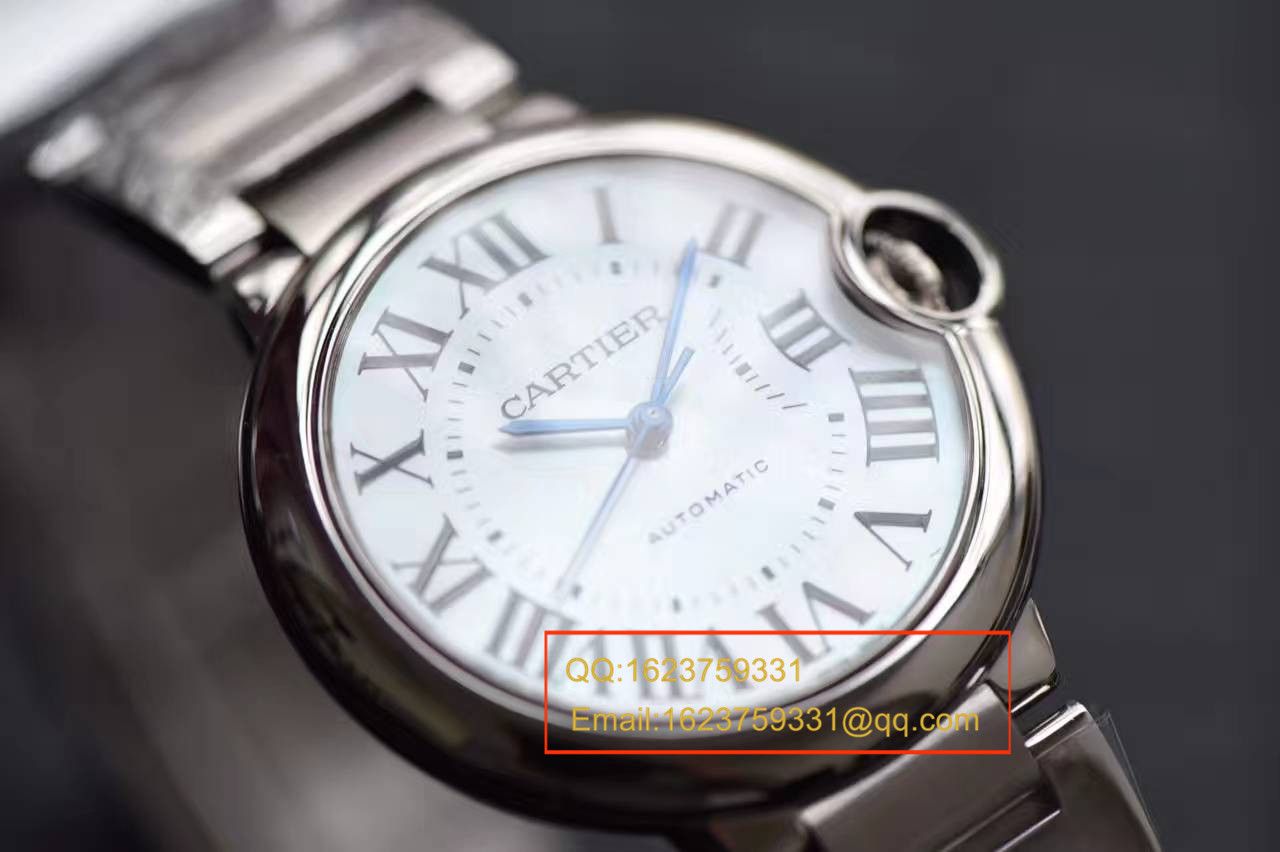 【HBBV6 Factory 一比一精仿手表】 Cartier  蓝气球36毫米女装天然贝母表面 / KAF031