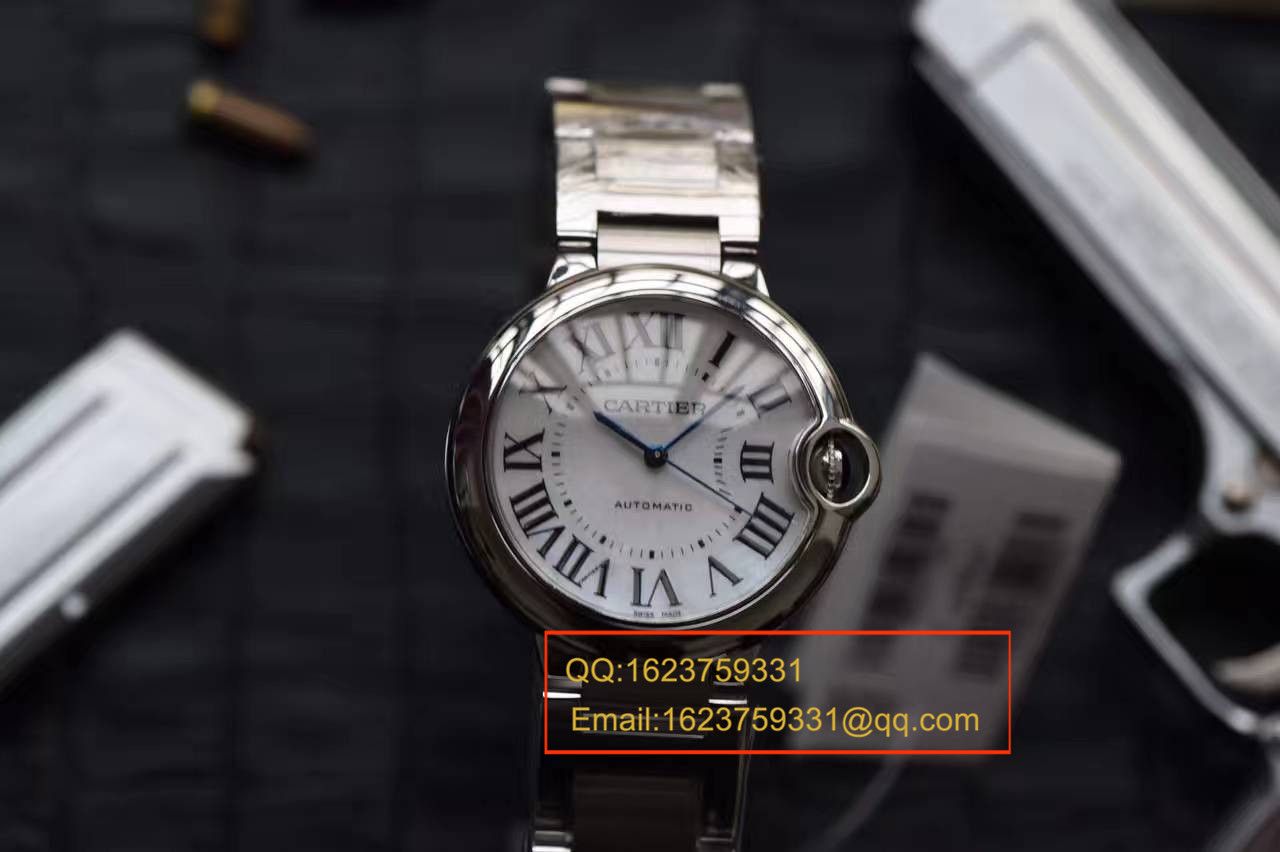 【HBBV6 Factory 一比一精仿手表】 Cartier  蓝气球36毫米女装天然贝母表面 / KAF031