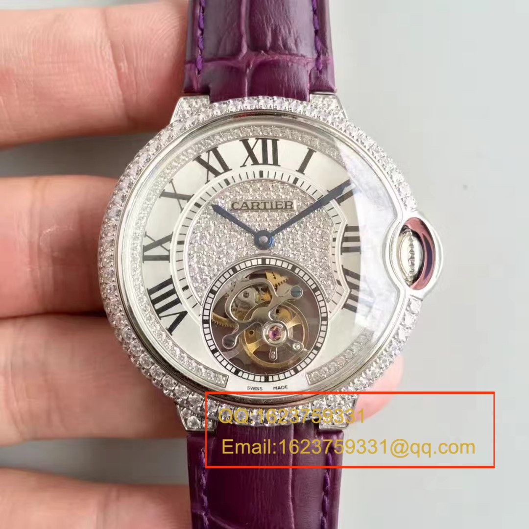 【TF Factory 一比一超A高仿手表】 Cartier  创意宝石 wrist watch 系列HPI00716女表（满天星 Tourbillon ） / K081