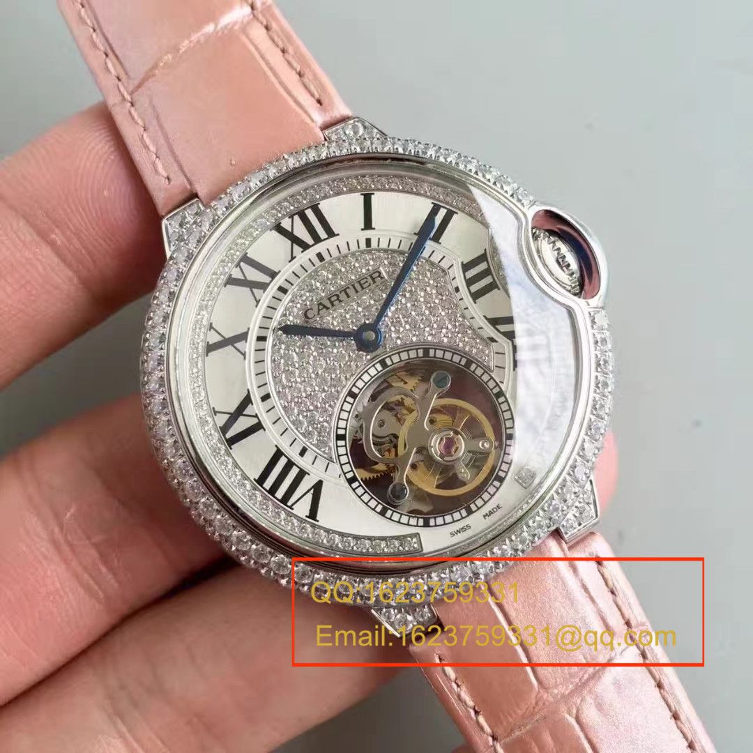 【TF Factory 一比一超A高仿手表】 Cartier  创意宝石 wrist watch 系列HPI00716女表（满天星 Tourbillon ） / K081