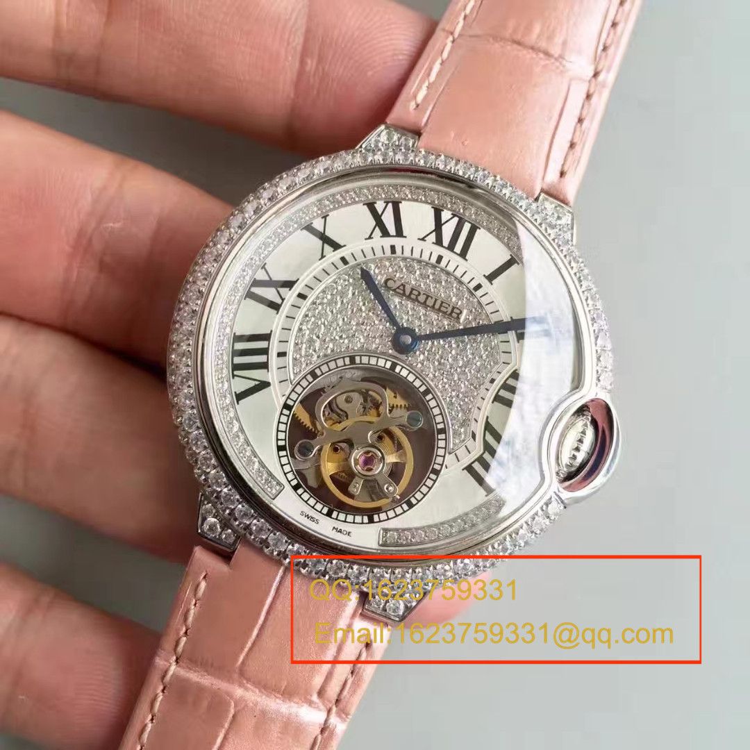 【TF Factory 一比一超A高仿手表】 Cartier  创意宝石 wrist watch 系列HPI00716女表（满天星 Tourbillon ） / K081