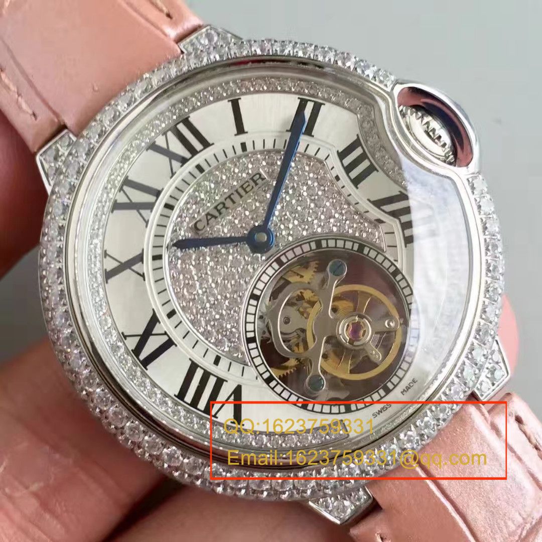 【TF Factory 一比一超A高仿手表】 Cartier  创意宝石 wrist watch 系列HPI00716女表（满天星 Tourbillon ） / K081