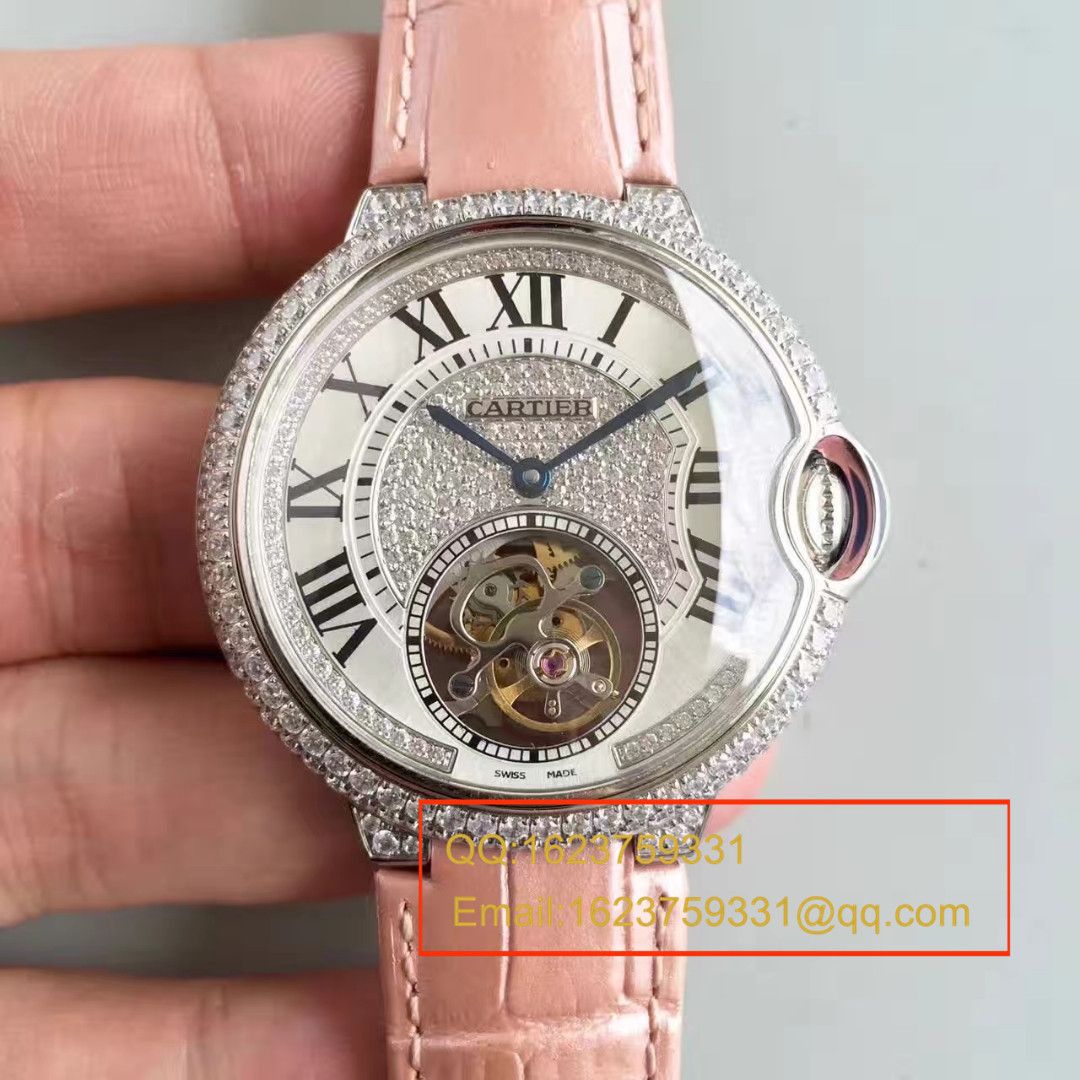 【TF Factory 一比一超A高仿手表】 Cartier  创意宝石 wrist watch 系列HPI00716女表（满天星 Tourbillon ） / K081