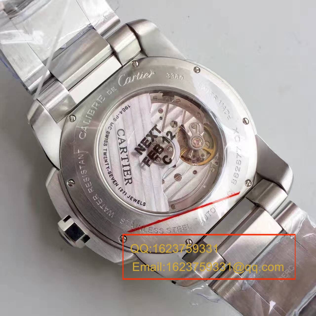 【JF Factory  top 1:1复刻高仿手表】 Cartier  CALIBRE DE  Cartier  系列 W7100016  wrist watch  精钢 watchband   / KDY024