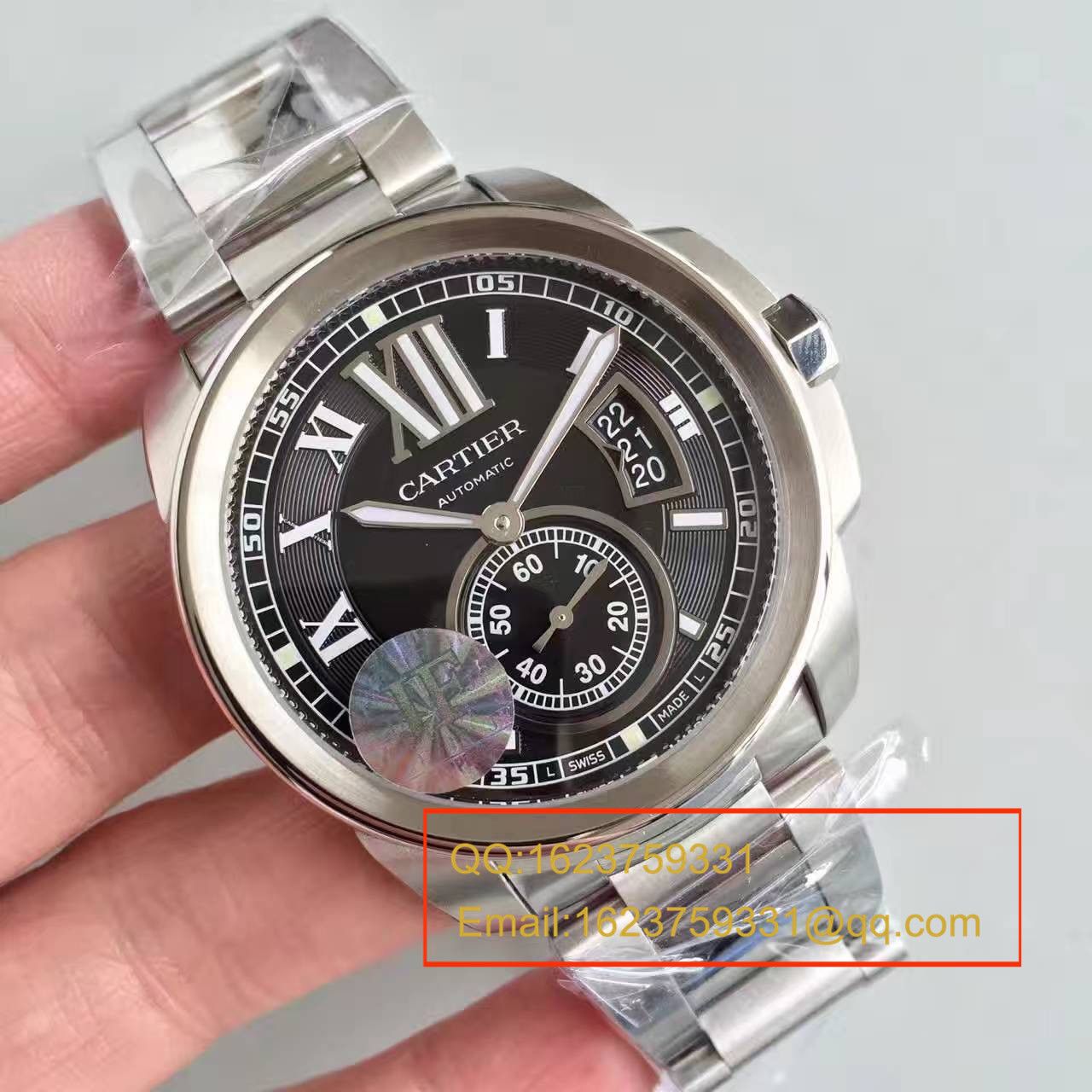 【JF Factory  top 1:1复刻高仿手表】 Cartier  CALIBRE DE  Cartier  系列 W7100016  wrist watch  精钢 watchband   / KDY024