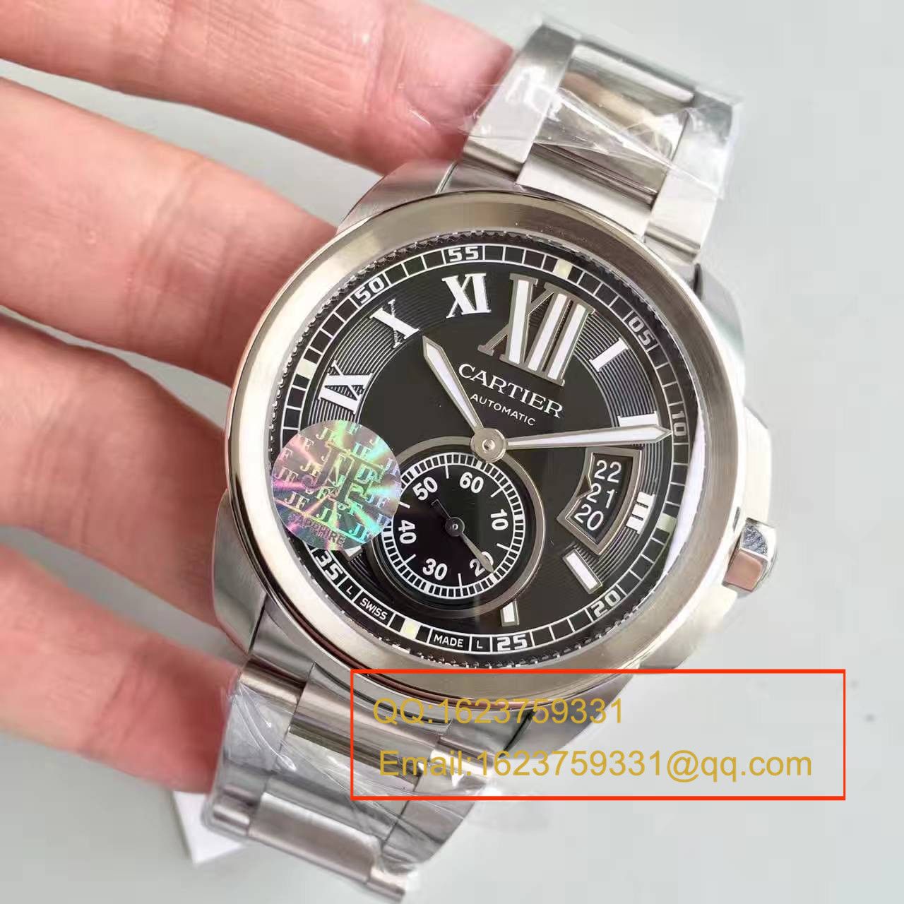 【JF Factory  top 1:1复刻高仿手表】 Cartier  CALIBRE DE  Cartier  系列 W7100016  wrist watch  精钢 watchband   / KDY024