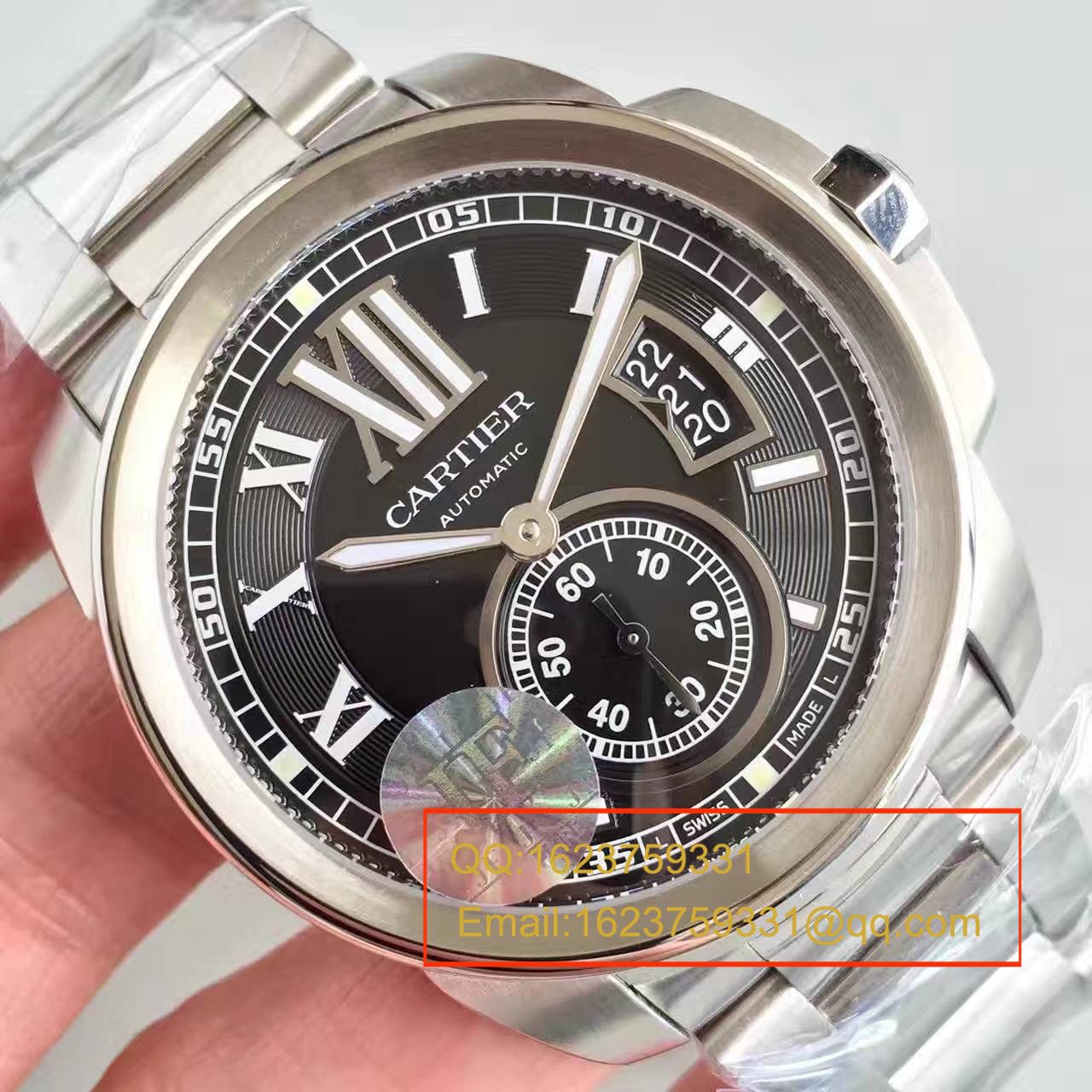 【JF Factory  top 1:1复刻高仿手表】 Cartier  CALIBRE DE  Cartier  系列 W7100016  wrist watch  精钢 watchband   / KDY024