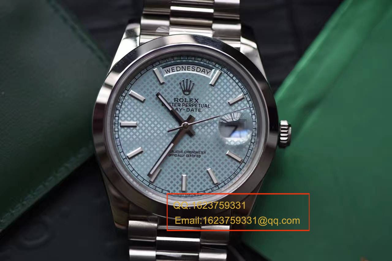 【实拍图鉴赏】EW Factory 1:1超A高精仿手表之 Rolex  Day-Date 型系列228206-83416 wrist watch  / R113A