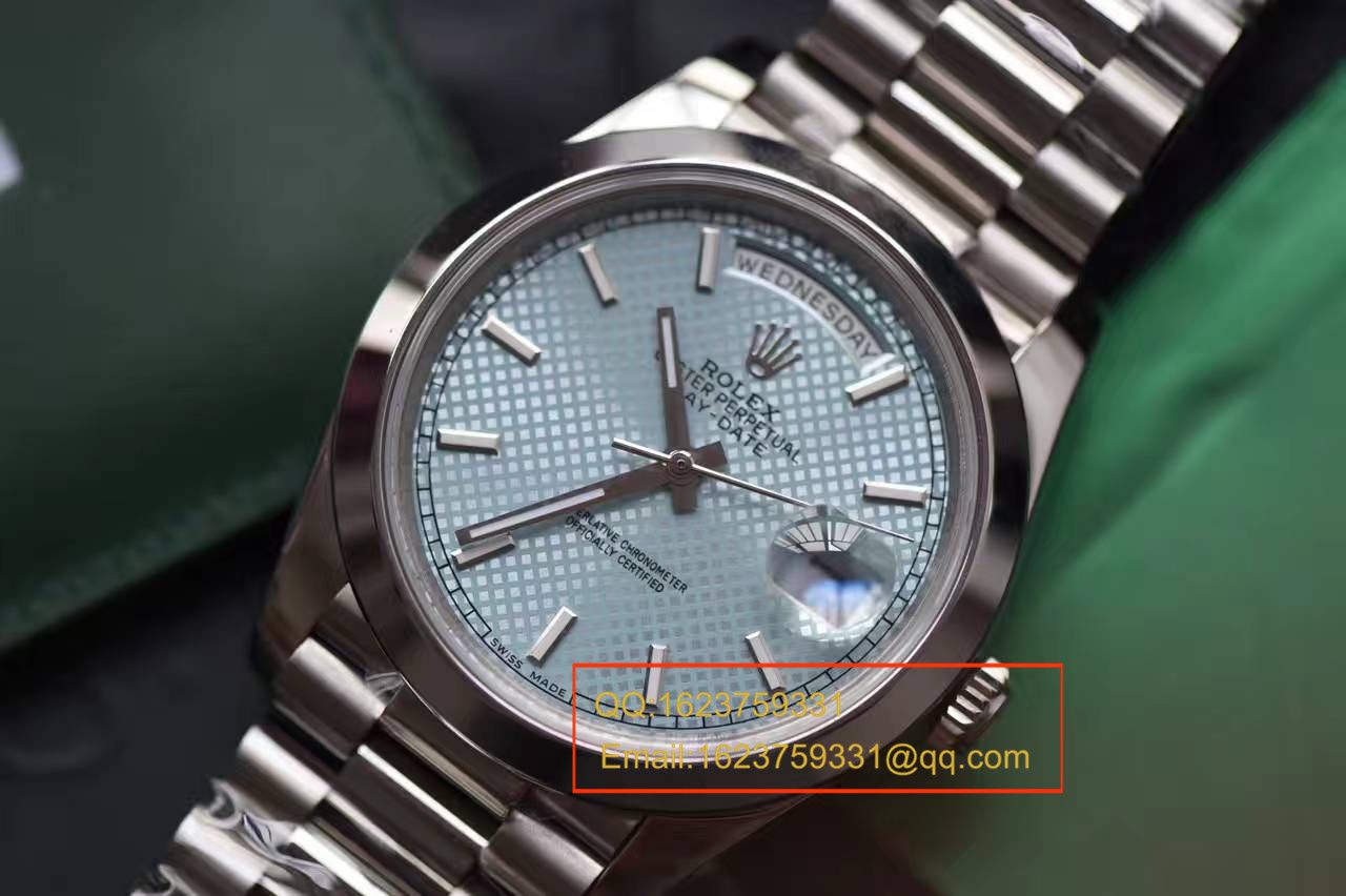 【实拍图鉴赏】EW Factory 1:1超A高精仿手表之 Rolex  Day-Date 型系列228206-83416 wrist watch  / R113A