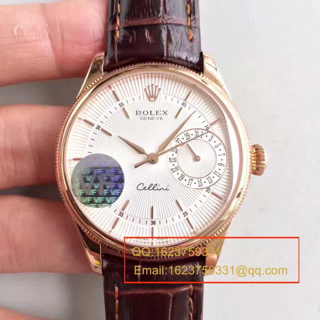 【VF Factory 一比一复刻手表】 Rolex 切利尼系列50519白盘/黑盘/玫瑰金四色可选 wrist watch  / R152