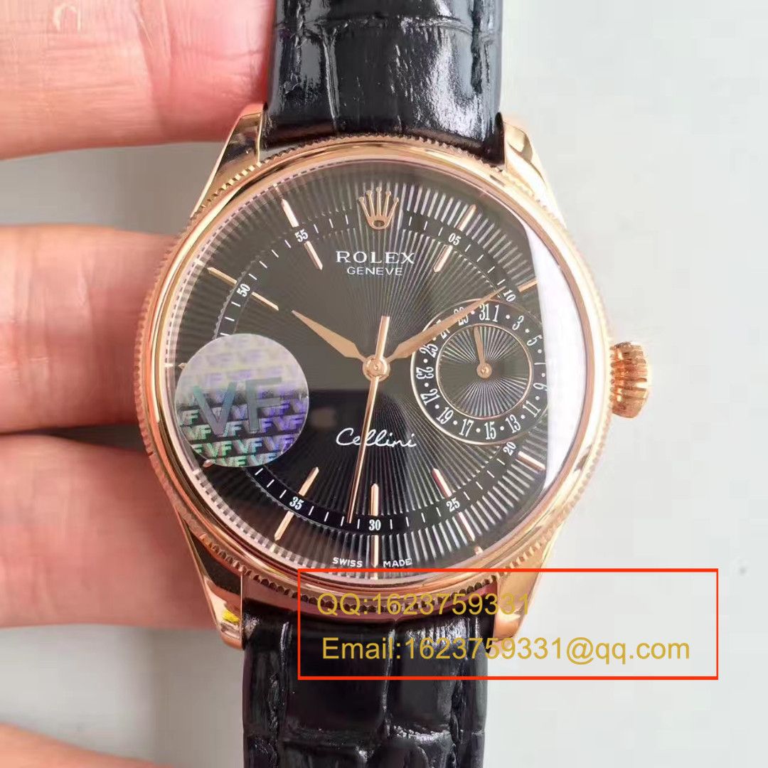 【VF Factory 一比一复刻手表】 Rolex 切利尼系列50519白盘/黑盘/玫瑰金四色可选 wrist watch  / R152