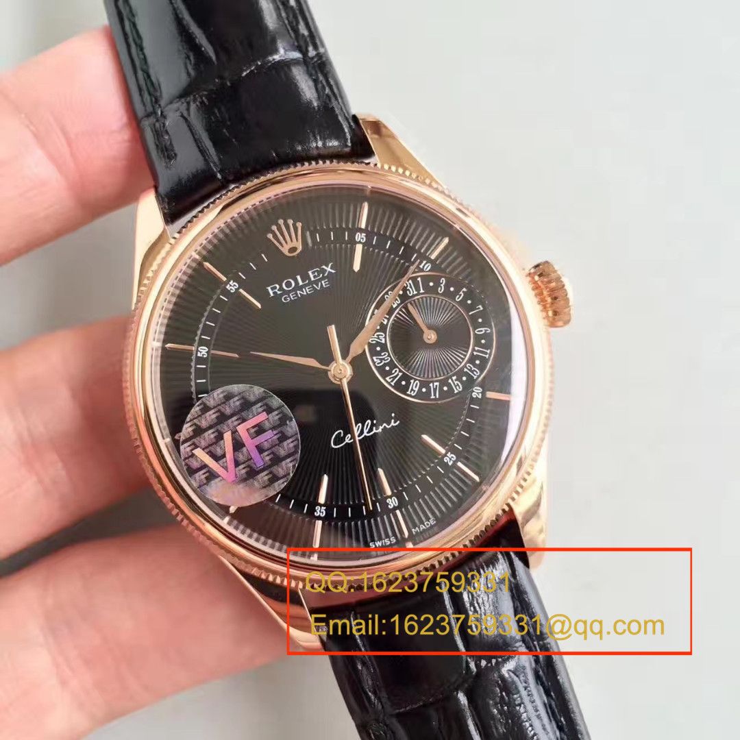 【VF Factory 一比一复刻手表】 Rolex 切利尼系列50519白盘/黑盘/玫瑰金四色可选 wrist watch  / R152
