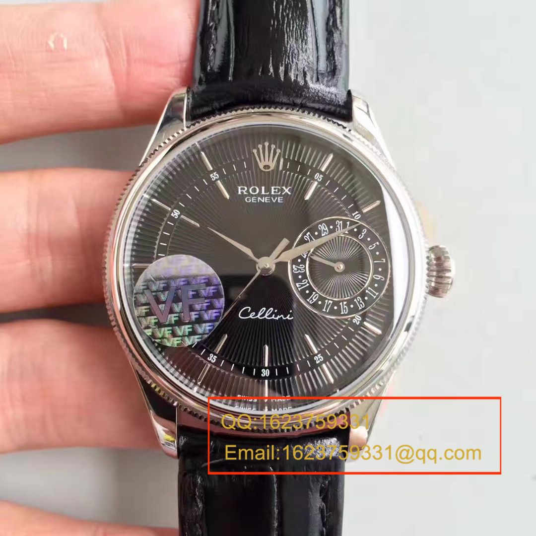 【VF Factory 一比一复刻手表】 Rolex 切利尼系列50519白盘/黑盘/玫瑰金四色可选 wrist watch  / R152