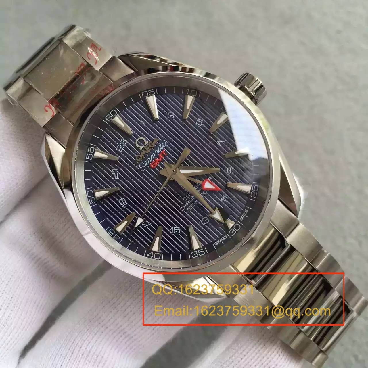 【KW Factory 完美版】OMEGA Seamaster 系列231.10.43.22.03.001 GMT双时区机械 wrist watch  / M132