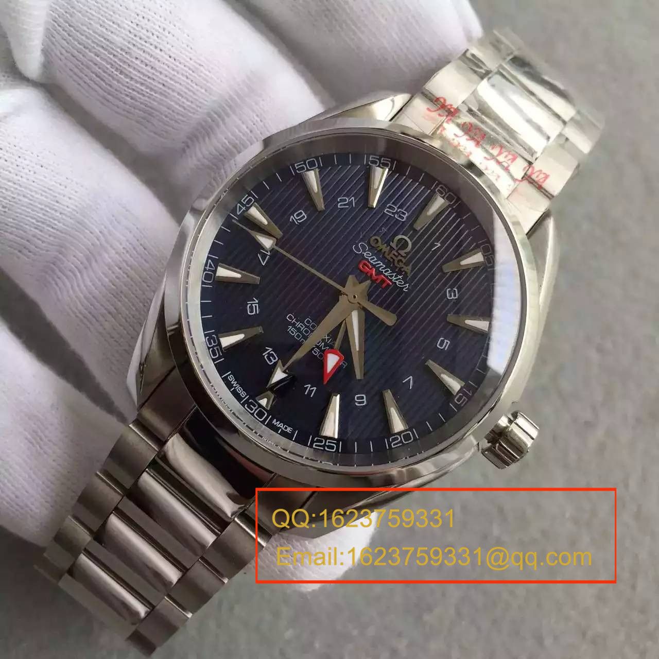 【KW Factory 完美版】OMEGA Seamaster 系列231.10.43.22.03.001 GMT双时区机械 wrist watch  / M132