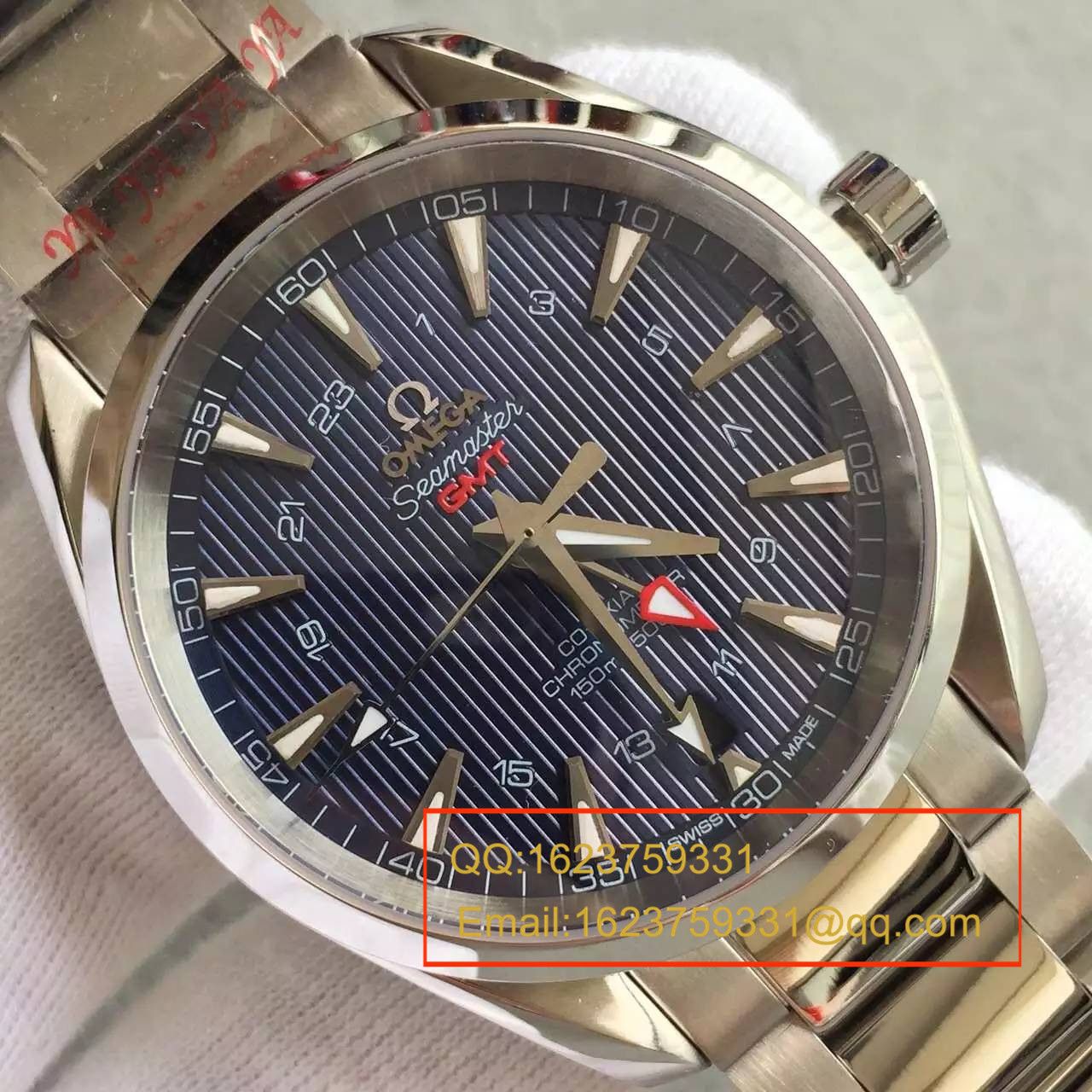 【KW Factory 完美版】OMEGA Seamaster 系列231.10.43.22.03.001 GMT双时区机械 wrist watch  / M132
