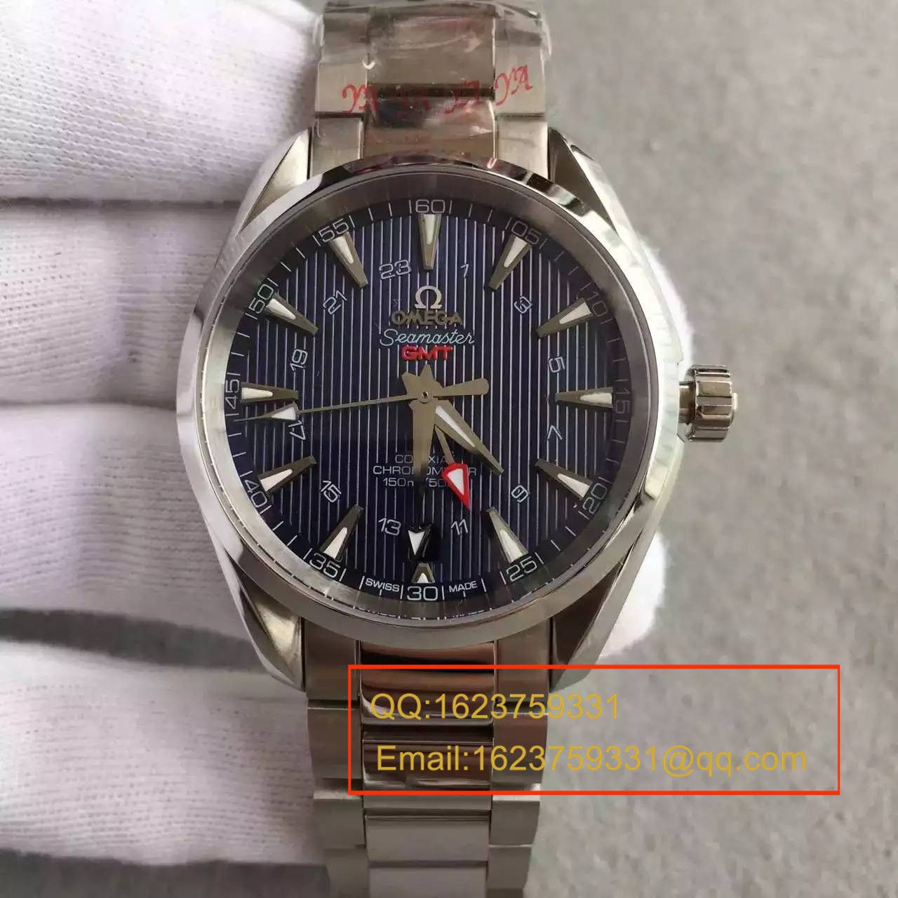 【KW Factory 完美版】OMEGA Seamaster 系列231.10.43.22.03.001 GMT双时区机械 wrist watch  / M132